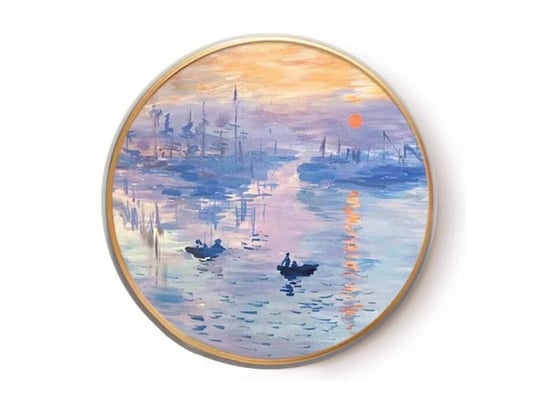 Carmani, Obrazek Okrągły, C. Monet, Impresja, Wschód Słońca Carmani