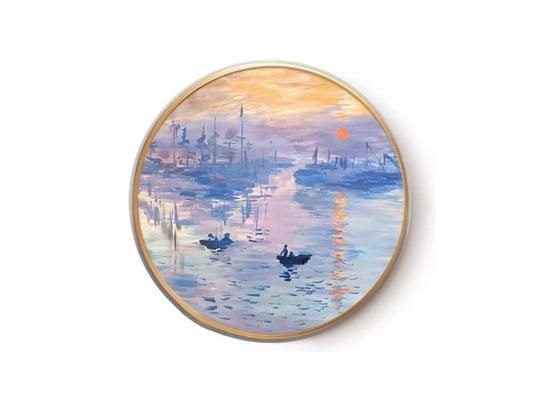 Carmani, Obrazek Okrągły, C. Monet, Impresja, Wschód Słońca Carmani