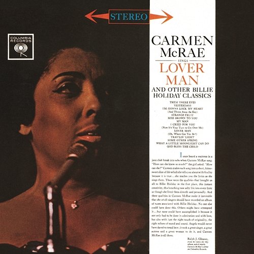 Carmen McRae Sings Lover Man And Other Billie Holiday Classics Carmen McRae