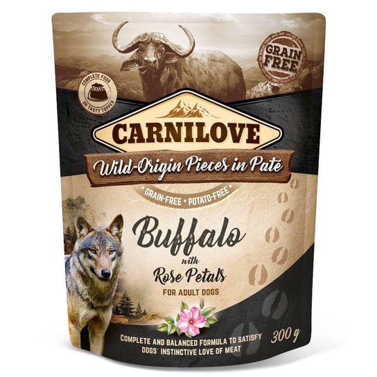 Carnilove Buffalo with Rose Blossom 300g karma mokra dla psa Carnilove