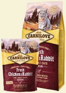 CARNILOVE CAT FRESH CHICKEN & RABBIT GOURMAND FOR ADULT 6kg Carnilove