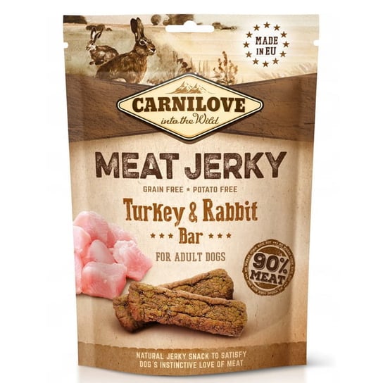 Carnilove Dog Jerky indyk i królik Turkey & Rabbit Bar 100g Carnilove