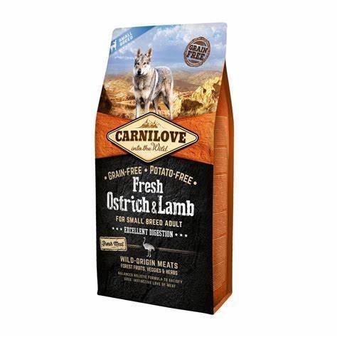 Carnilove Fresh Ostrich & Lamb For Small Breed Adult 6Kg Carnilove