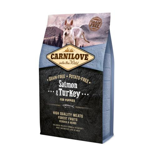 Carnilove Salmon & Turkey For Puppy - Sucha Karma Dla Psa 4Kg Carnilove