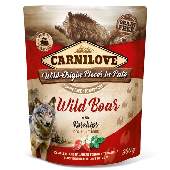 Carnilove Wild Boar with Rosehip 300g karma mokra dla psa Carnilove