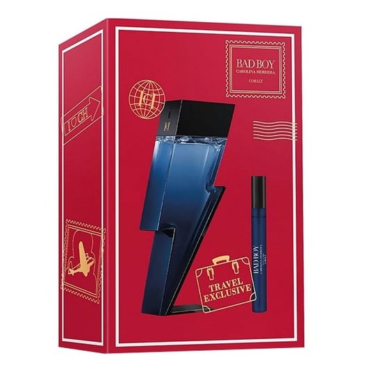 Carolina Herrera Bad Boy Cobalt zestaw woda perfumowana spray 100ml + woda perfumowana spray 10ml Carolina Herrera