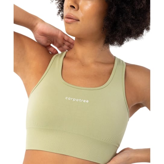 Carpatree Damski Top Bez Rękawów Blaze Seamless Crop Top (XS ( 122 - 128 ) / Zielony) Carpatree