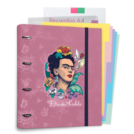 Carpeblock 4 Pierścienie Premium Frida Kahlo Viva La Vida Grupo Erik