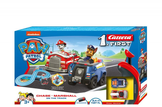 Carrera First, tor wyścigowy, Psi Patrol On the Truck, 2,4 m Carrera