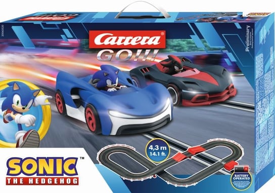 Carrera GO!!!, tor wyścigowy, Sonic 4,3 m ze skocznią Carrera