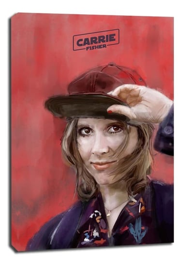 Carrie Fisher - obraz na płótnie 61x91,5 cm Galeria Plakatu