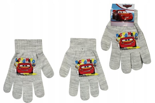 Cars Auta Disney Rękawiczki Dla Chłopca Dziecięce Ciepłe Na Jesień Szare Sun City