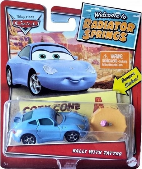 Cars Auta Samochodzik Porsche Sally + Akcesoria Mattel