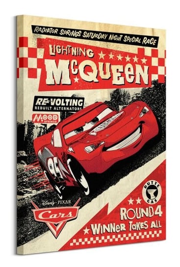 Cars Lightning Mcqueen Race - obraz na płótnie Auta