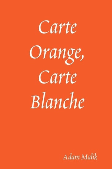 Carte Orange, Carte Blanche Malik Adam