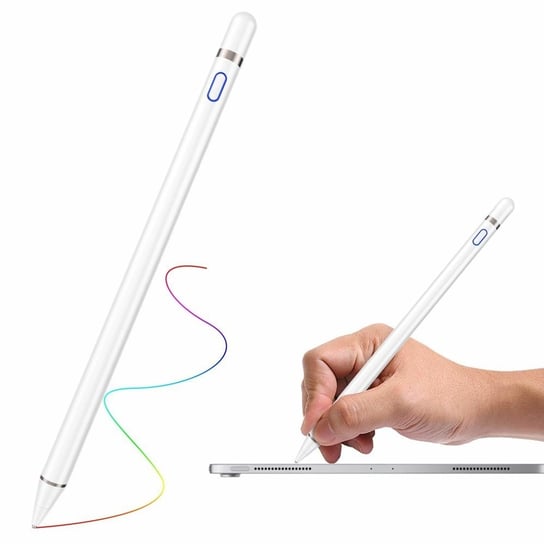 Cartinoe pojemnościowy rysik Stylus Pen do iPad z cienką końcówką 1,5 mm biały Cartinoe