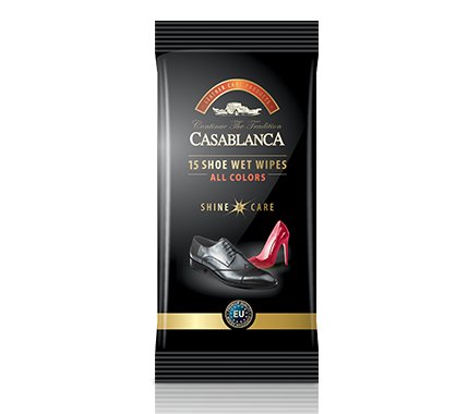 Casablanca Chusteczki do butów nawilżone 15 sztuk Casablanca
