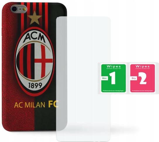 Case Etui do Iphone 5 /5S /SE - AC MILAN +SZKŁO Inna marka