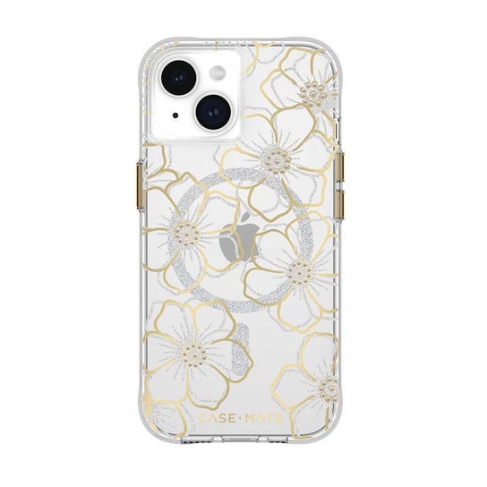 Case-Mate Floral Gems MagSafe - Etui iPhone 15 (Gold) Case-mate