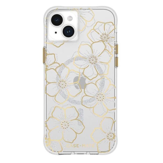 Case-Mate Floral Gems MagSafe - Etui iPhone 15 Plus (Gold) Case-mate