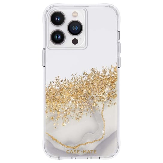 Case-Mate Karat - Etui iPhone 14 Pro Max zdobione złotem (Marble) Case-mate
