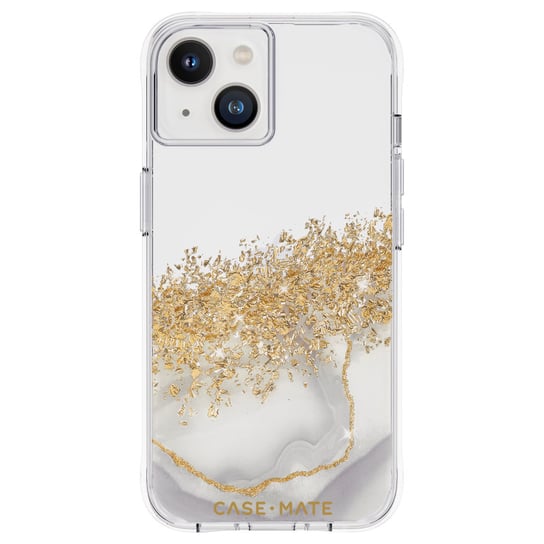 Case-Mate Karat - Etui iPhone 14 zdobione złotem (Marble) Case-mate