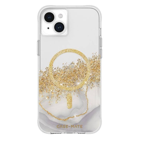 Case-Mate Karat MagSafe - Etui iPhone 15 Plus zdobione złotem (Marble) Case-mate