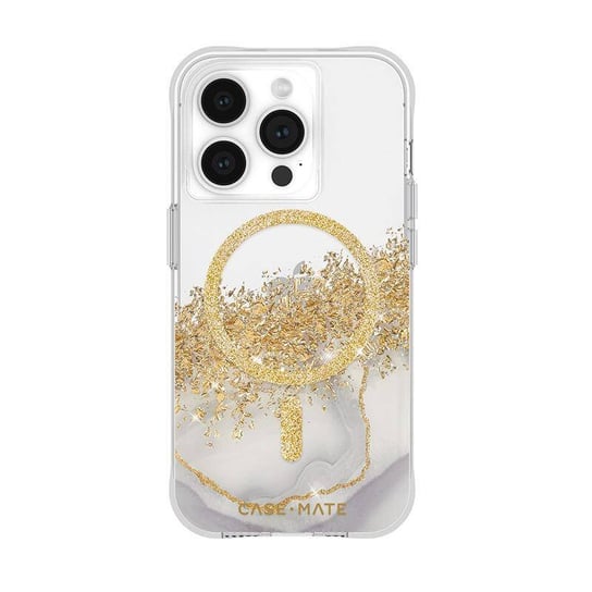 Case-Mate Karat Magsafe - Etui Iphone 15 Pro Zdobione Złotem (Marble) Case-mate