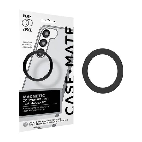 Case-Mate Magnetic Conversion Kit For Magsafe - Uniwersalny Pierścień Magnetyczny Na Etui / Smartfona 2 Szt. (Black) Case-mate