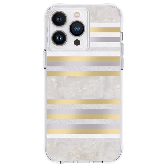 Case-Mate Pearl Stripes MagSafe - Etui iPhone 14 Pro Max zdobione masą perłową (Pearl Stripes) Case-mate