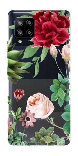 CaseGadget ETUI NADRUK CZERWONA RÓŻA I LIŚCIE SAMSUNG GALAXY A42 CaseGadget