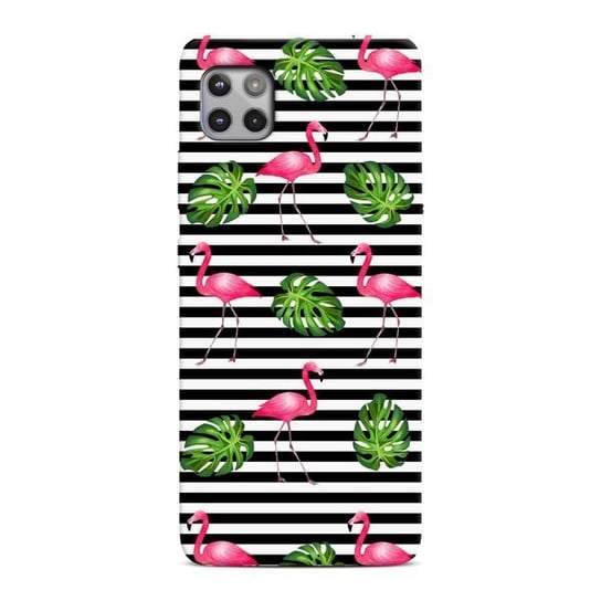 CaseGadget ETUI NADRUK FLAMINGI W PASKI MOTO G 5G CaseGadget