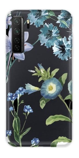 CaseGadget ETUI NADRUK NIEBIESKIE KWIATY HUAWEI P40 LITE 5G CaseGadget