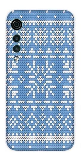 CaseGadget ETUI NADRUK NIEBIESKIE ŚNIEŻYNKI LG VELVET CaseGadget