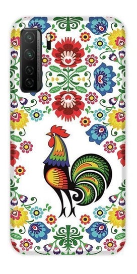 CaseGadget ETUI NADRUK SŁOWIAŃSKI KOGUT BIAŁY HUAWEI P40 LITE 5G CaseGadget