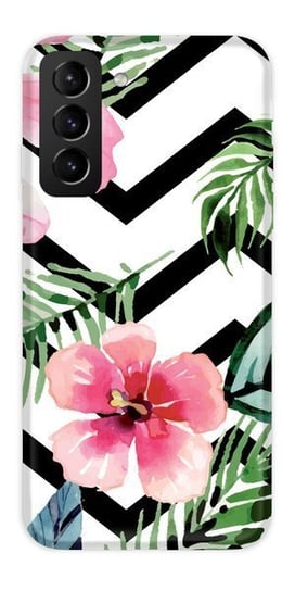 CaseGadget ETUI NADRUK TROPIKALNE KWIATY SAMSUNG GALAXY S21 CaseGadget