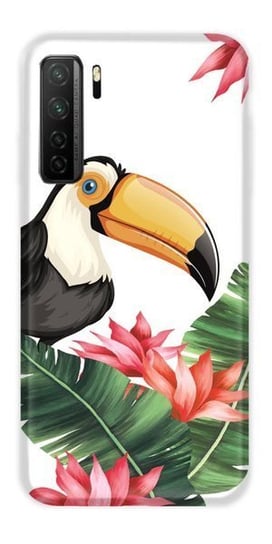 CaseGadget ETUI NADRUK TUKAN I LIŚCIE HUAWEI P40 LITE 5G CaseGadget