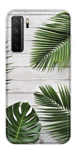 CaseGadget ETUI NADRUK ZIELONE LIŚCIE HUAWEI P40 LITE 5G CaseGadget