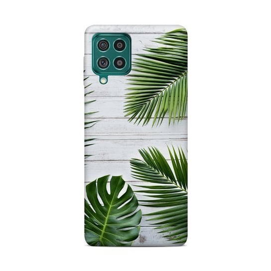 CaseGadget ETUI NADRUK ZIELONE LIŚCIE SAMSUNG GALAXY F62 / M62 CaseGadget