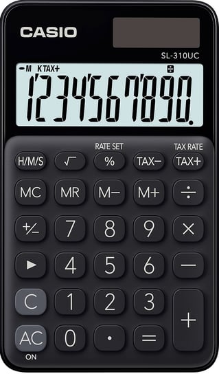 Casio, Kalkulator kieszonkowy czarny, SL-310UC-BK-S Casio
