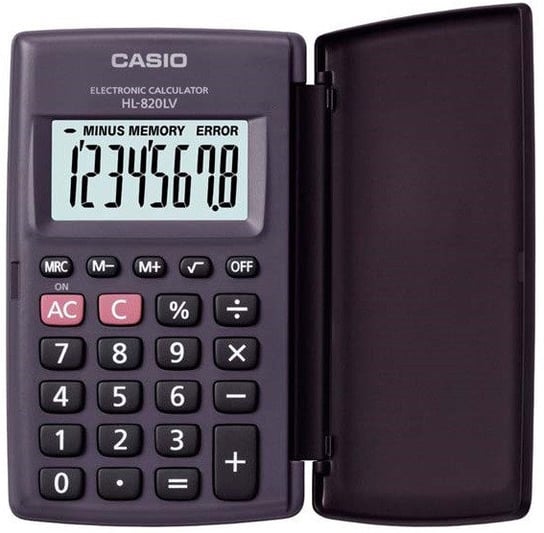 Casio kalkulator kieszonkowy hl 820lv black Casio