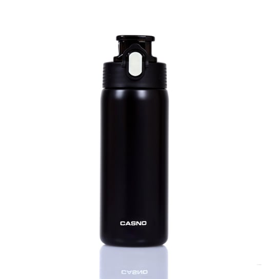 Casno, butelka termiczna, Maroon, czarna, 450 ml Casno