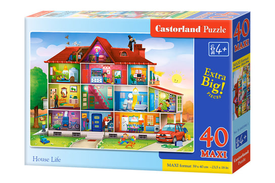 Castor, puzzle 40 maxi życie w domu b-040346-1 Castorland