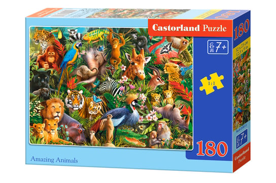 Castor, Puzzle Amazing Animals, 180 el. Castorland