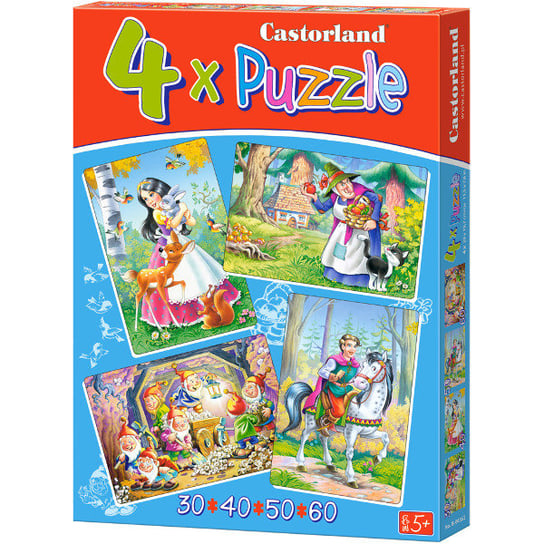 Castorland, Królewna Śnieżka, puzzle, Disney, 30/40/50/60 el. Castorland