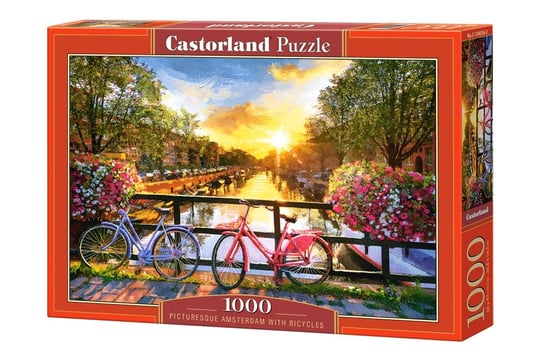 Castorland, puzzle, Amsterdam z rowerami, 1000 el. Castorland