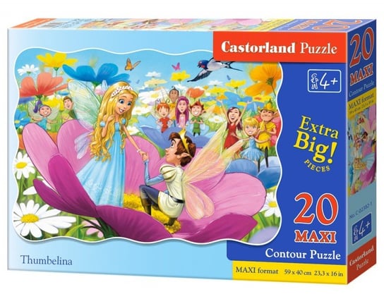 Castorland, puzzle, Calineczka, 20 el. Castorland