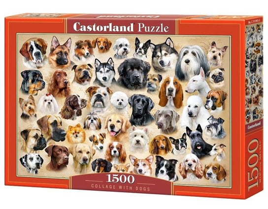 Castorland, puzzle, Collage with Dogs, 1500 el. Castorland