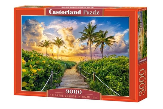 Castorland, puzzle, Colorful Sunrise In Miami, Usa, 3000 el. Castorland