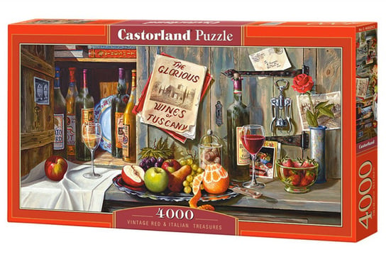 Castorland, puzzle, Czerwony vintage i włoski skarb, 4000 el. Castorland